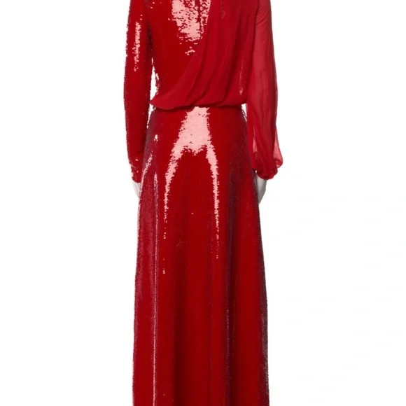 EXCELLENT CONDITION Giambattista Valli Red sequin gown - Picture 6 of 6